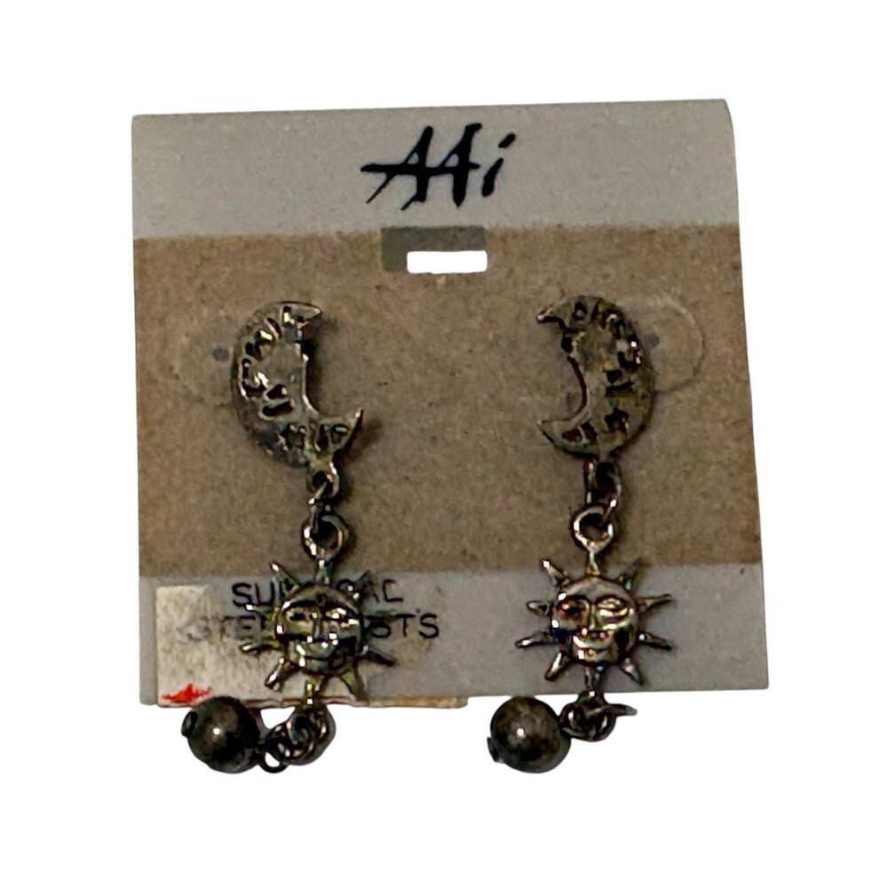 AAI Jewelry Moon & Sun Earrings NWT